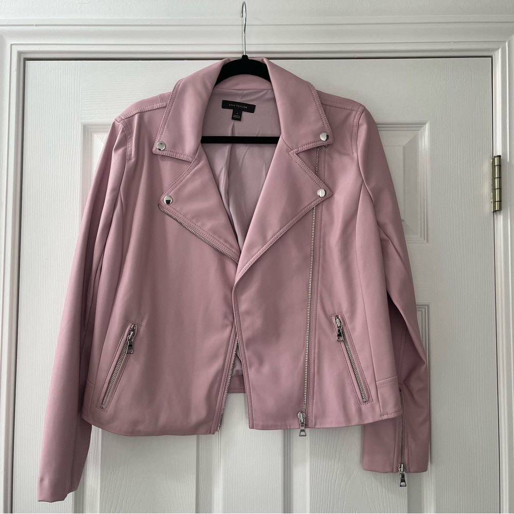 Ann Taylor - Faux Leather Moto Jacket